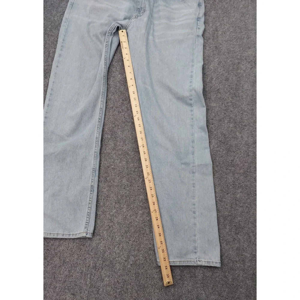 Lot 2 LEVIS 505 Jeans Men 38x34 Dark & Light Wash Regular Fit Straight Leg Denim